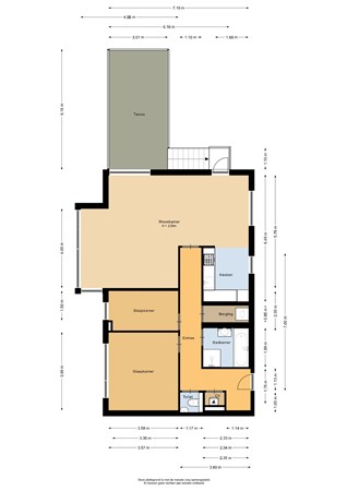 Floorplan - Wallisweg 27, 3027 GW Rotterdam